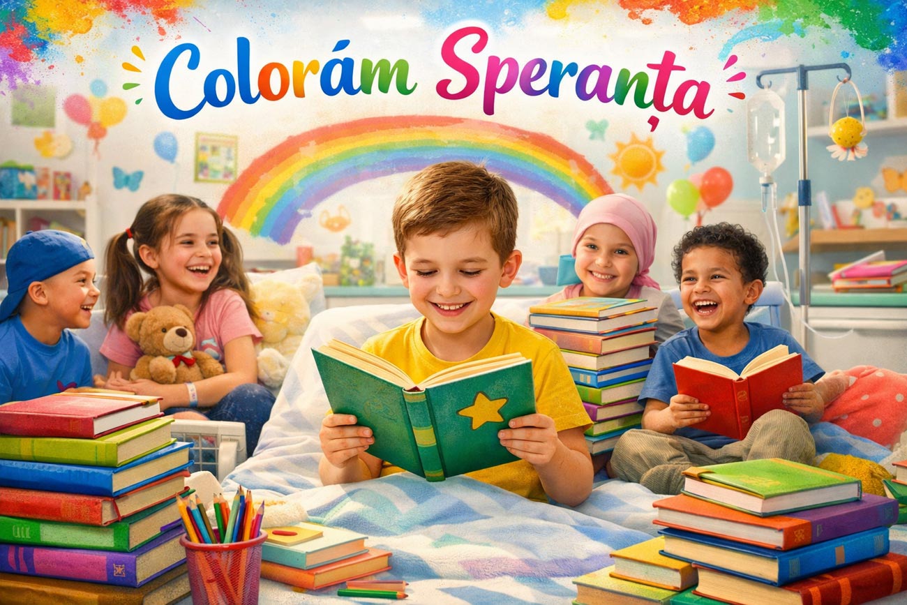 Campania ”Colorăm Speranța”. Cărți și jucării pentru piticii voinici